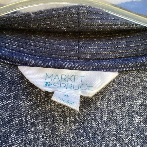 Market & Spruce cardigan business casual Blue Sweater, size XL - Picture 5 of 9